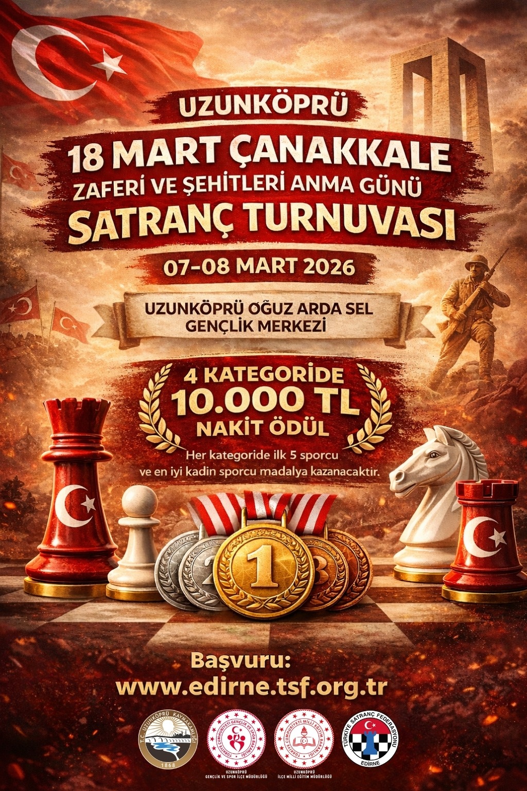 18 Mart Çanakkale Zaferi ve Şehitleri Anma Satranç Turnuvası