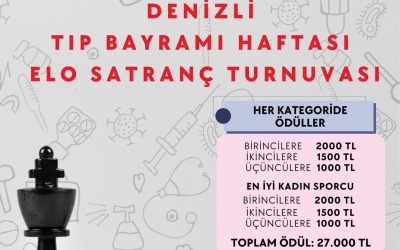 Denizli 14 Mart Tıp Bayramı Elo Satranç Turnuvası