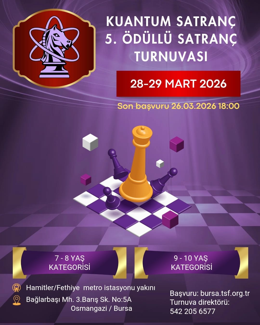 Kuantum Satranç 5. Ödüllü Satranç Turnuvası