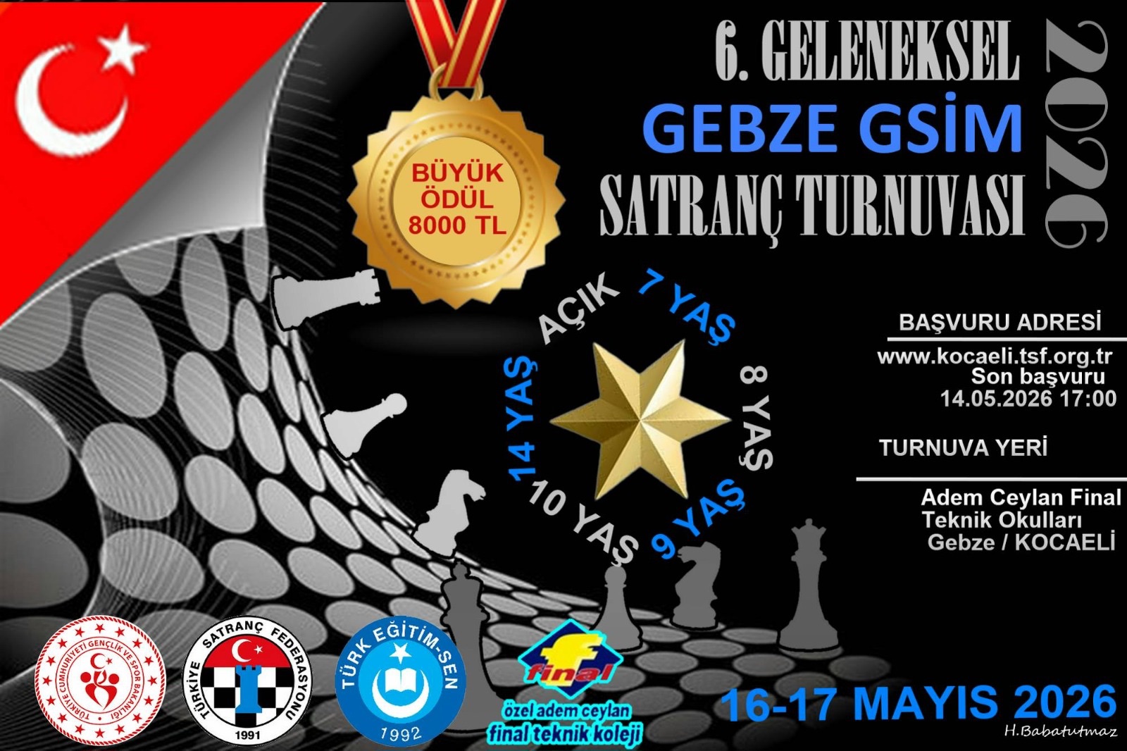 6. Geleneksel Gebze GSİM Satranç Turnuvası